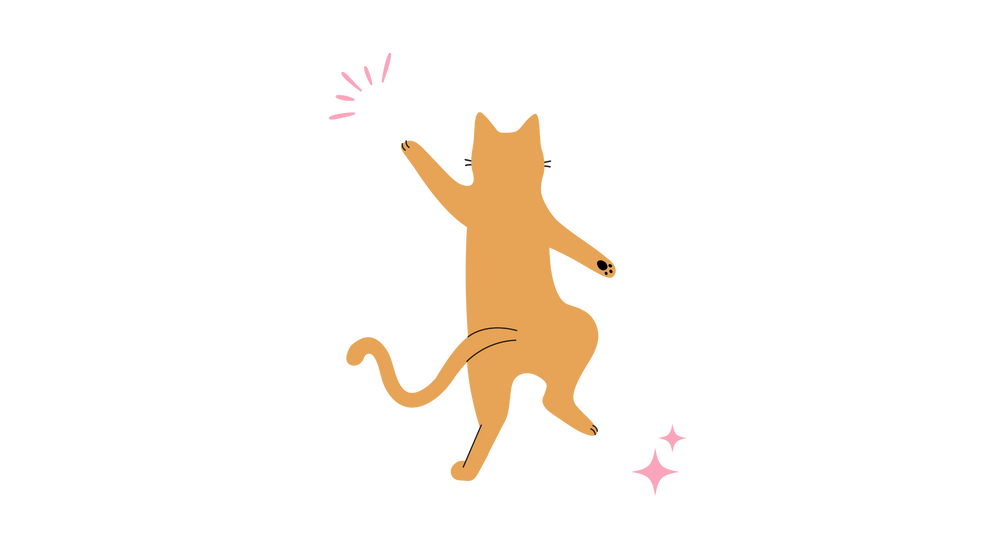 Illustration d'un chat qui danse
