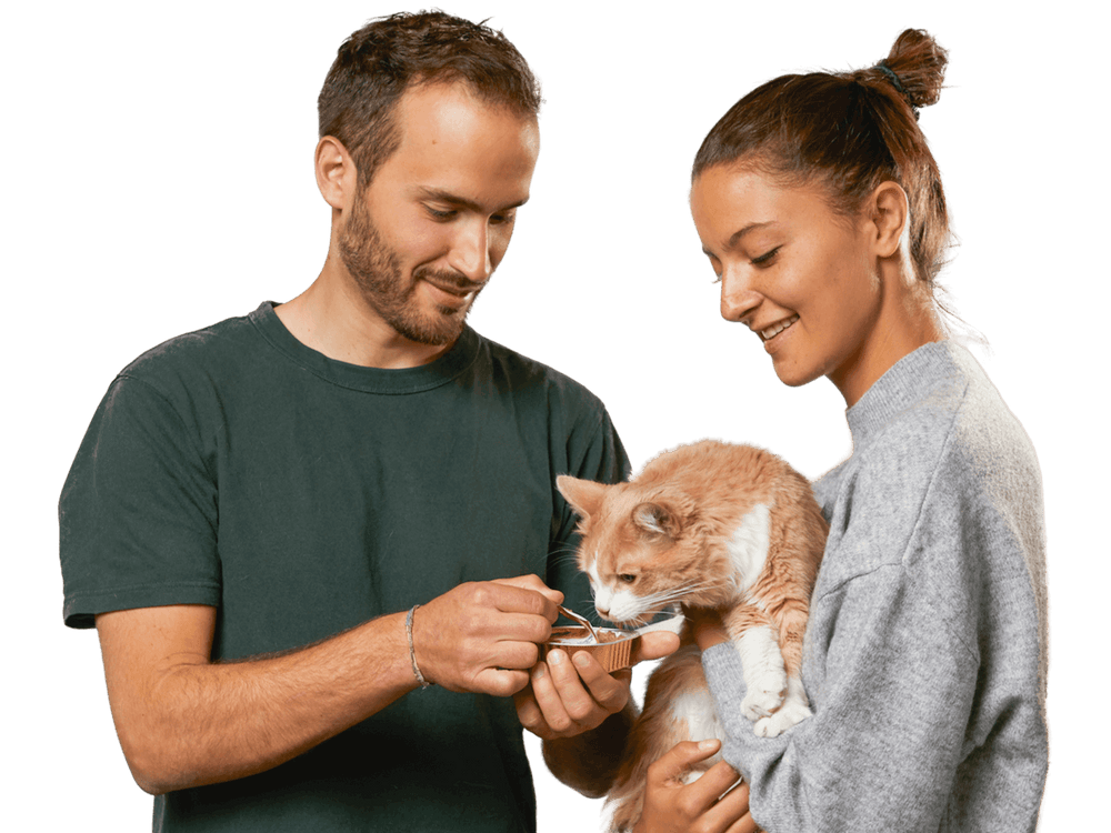Fondateurs de la marque d'alimentation pour chat française et saine Ziggy