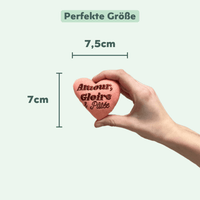 Ziggy Herz-Plüschtier "Amour Gloire & Pâtée" – Detailansicht