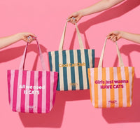 Totebag Catlovers Ziggy de 3 couleurs différentes pour chat