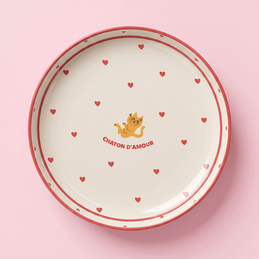 Assiette pour chaton Ziggy de la gamme Chaton d'Amour