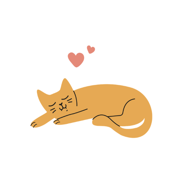Pictogramme Ziggy montrant un chat qui dort