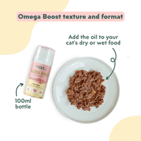Ziggy Omega Oil for cats – supports healthy skin and coat, drizzled over food (100mL)