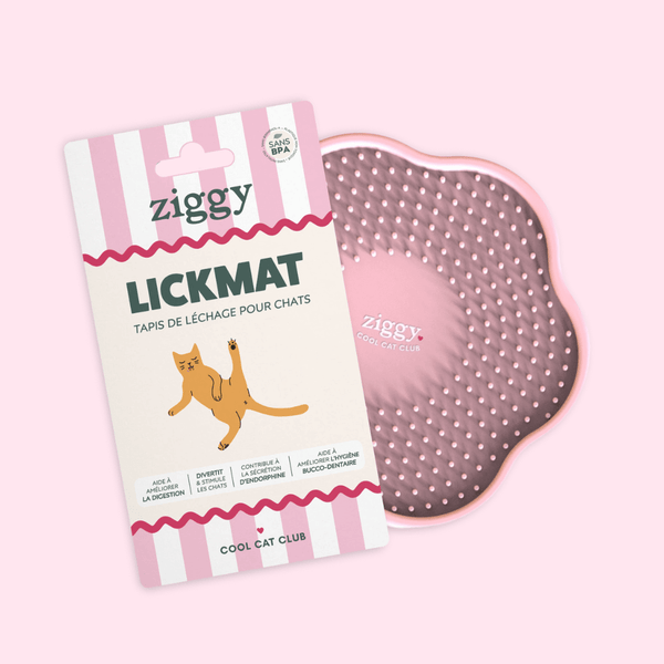 Tapis de léchage anti-glouton pour chat Ziggy