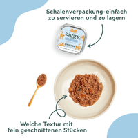 Ziggy Nieren-Nassfutter serviert im Napf für Katzen