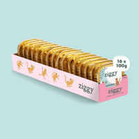 Lot de 16 pâtées pour chat senior au saumon Ziggy