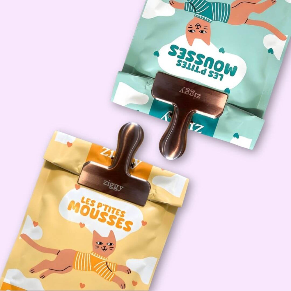 Pince de conservation pour sachet de mousse Ziggy