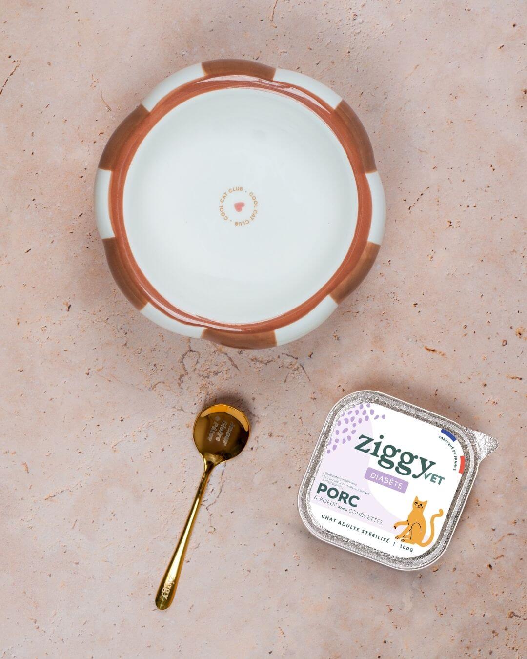Pâtée Ziggy Diabète, packshot sur fond neutre