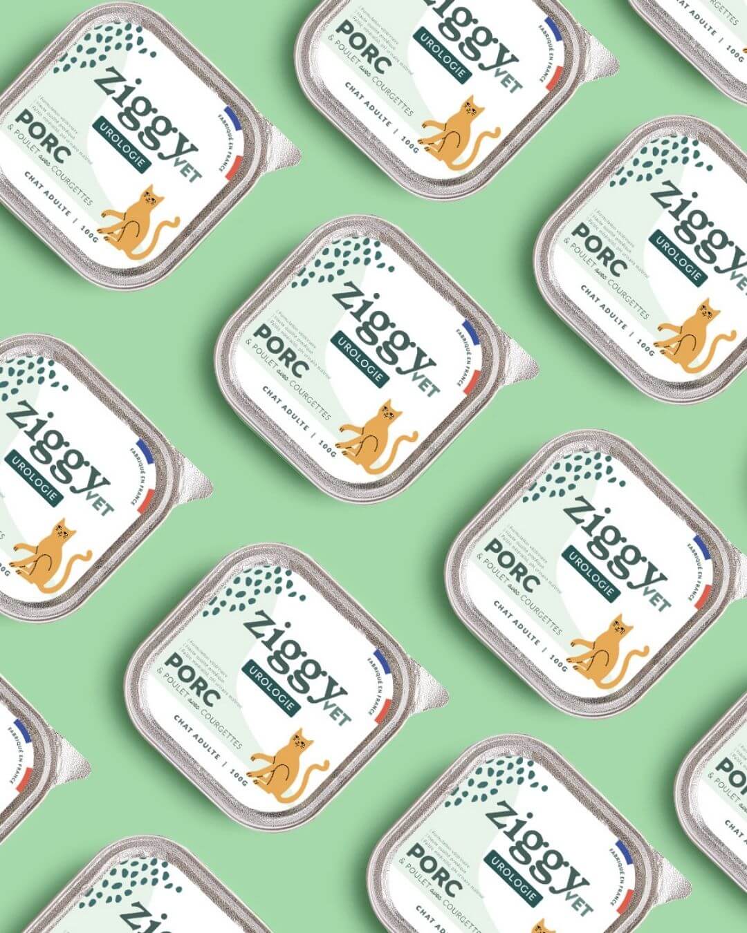 Pâtée Ziggy Urologie, packshot sur fond neutre
