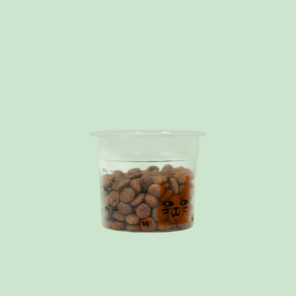 Verre Doseur de croquettes pour chat